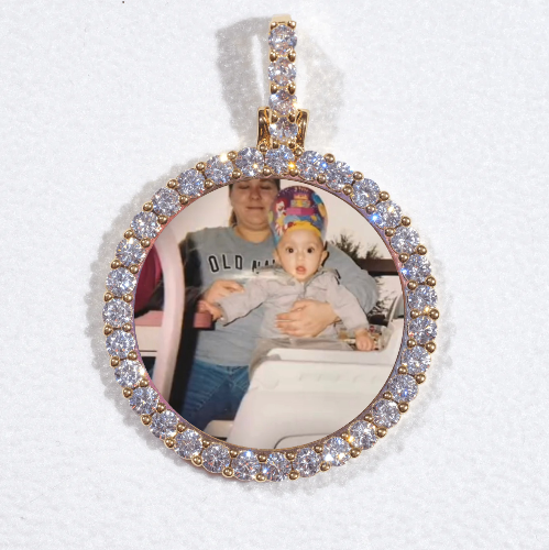 3D CIRCLE CUSTOM PICTURE PENDANT SMALL SIZE