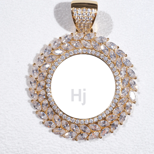 Large 3D Wheat Ear Custom Picture Pendant