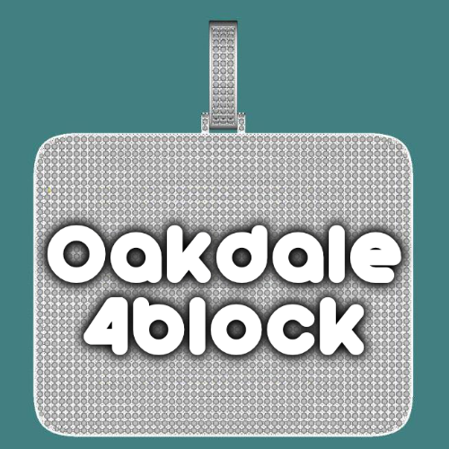 CUSTOM LETTER NECKLACE 3D BIG SQUARE
