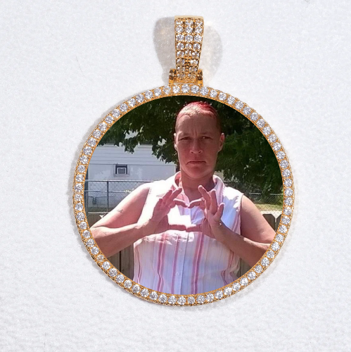 MEDIUM 3D CIRCLE CUSTOM PICTURE PENDANT