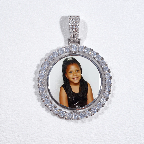 3D Spinning 2-Faced Custom Picture Pendant