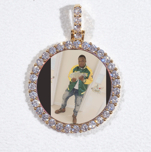 3D CIRCLE CUSTOM PICTURE PENDANT SMALL SIZE