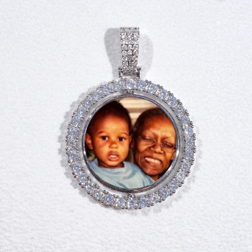 3D Spinning 2-Faced Custom Picture Pendant