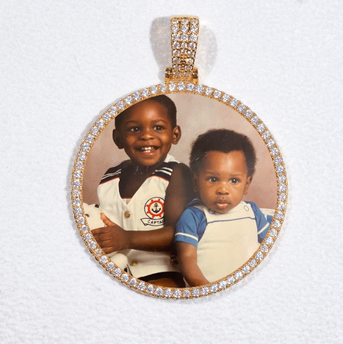 MEDIUM 3D CIRCLE CUSTOM PICTURE PENDANT