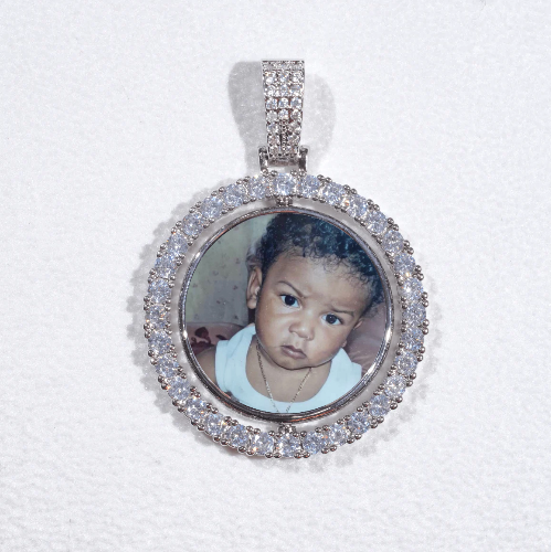 3D Spinning 2-Faced Custom Picture Pendant