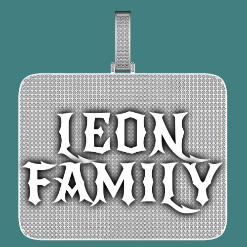 CUSTOM LETTER NECKLACE 3D BIG SQUARE