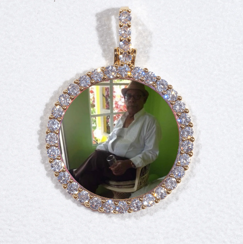 3D CIRCLE CUSTOM PICTURE PENDANT SMALL SIZE