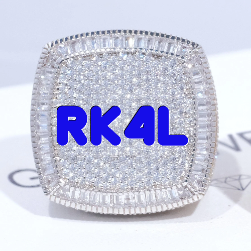CUSTOM LETTER 3D ICED RING