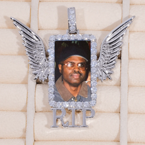 RIP WING 3D CUSTOM PICTURE PENDANT