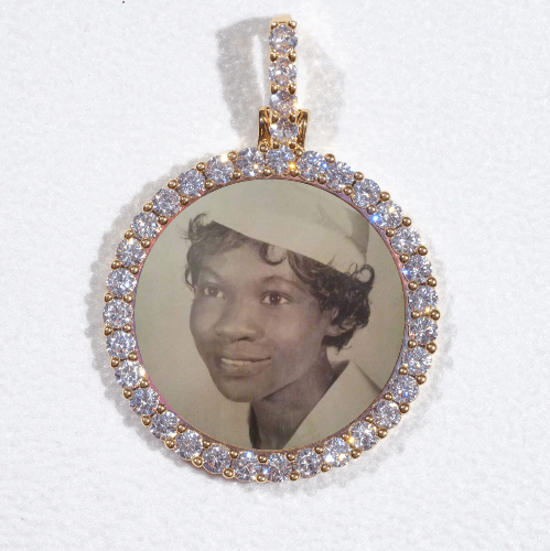 3D CIRCLE CUSTOM PICTURE PENDANT SMALL SIZE