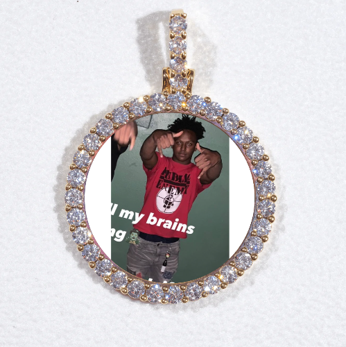 3D CIRCLE CUSTOM PICTURE PENDANT SMALL SIZE