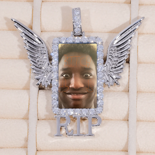 RIP WING 3D CUSTOM PICTURE PENDANT