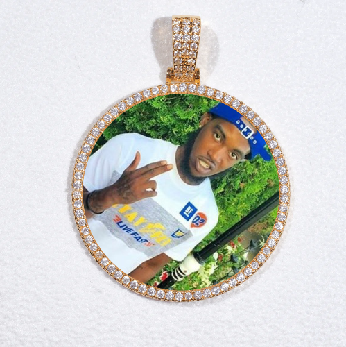 MEDIUM 3D CIRCLE CUSTOM PICTURE PENDANT