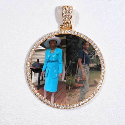 MEDIUM 3D CIRCLE CUSTOM PICTURE PENDANT