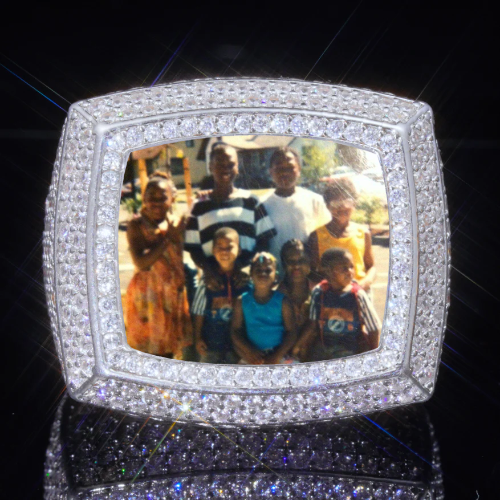 3D CUSTOM PICTURE ICED RING