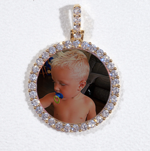 3D CIRCLE CUSTOM PICTURE PENDANT SMALL SIZE