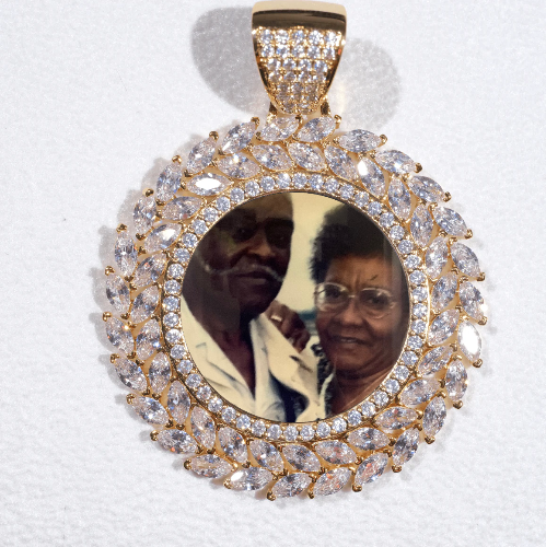 Large 3D Wheat Ear Custom Picture Pendant