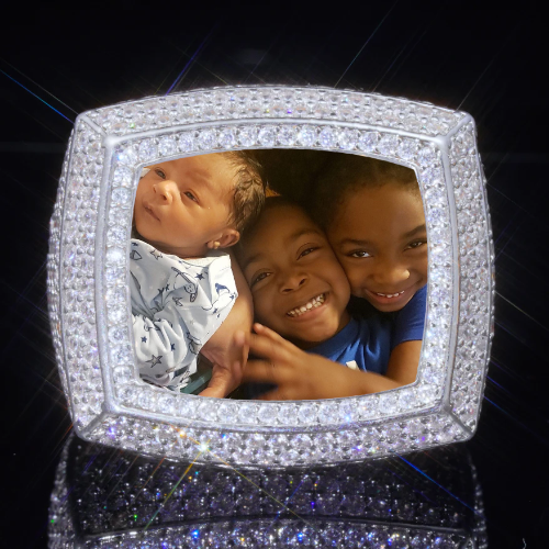 3D CUSTOM PICTURE ICED RING