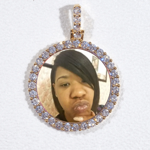 3D CIRCLE CUSTOM PICTURE PENDANT SMALL SIZE