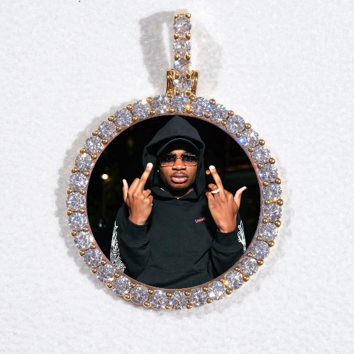 3D CIRCLE CUSTOM PICTURE PENDANT SMALL SIZE