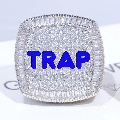 CUSTOM LETTER 3D ICED RING