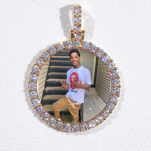 3D CIRCLE CUSTOM PICTURE PENDANT SMALL SIZE