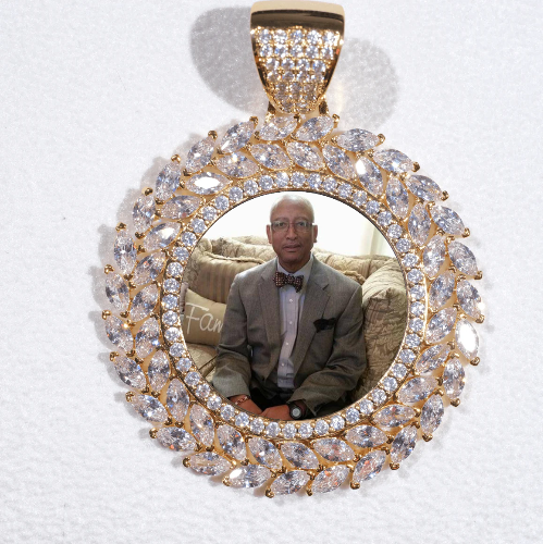 Large 3D Wheat Ear Custom Picture Pendant