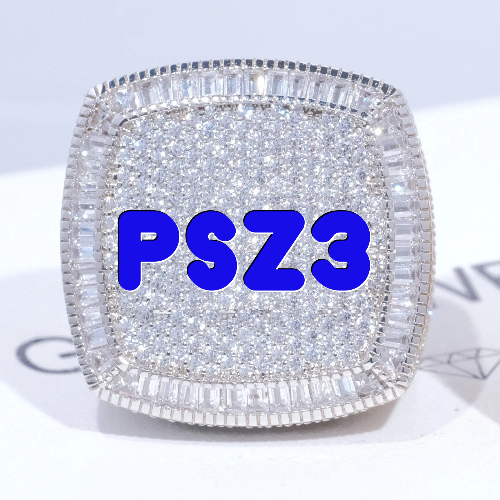 CUSTOM LETTER 3D ICED RING