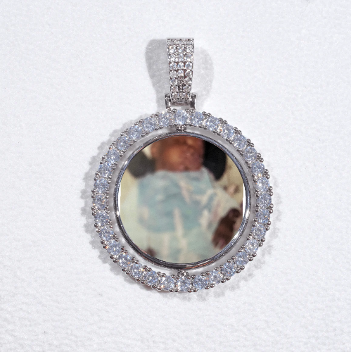 3D Spinning 2-Faced Custom Picture Pendant