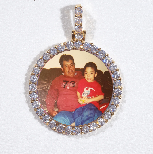 3D CIRCLE CUSTOM PICTURE PENDANT SMALL SIZE