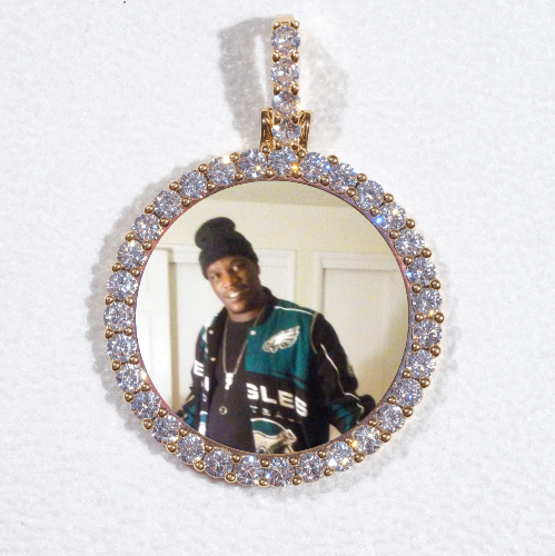 3D CIRCLE CUSTOM PICTURE PENDANT SMALL SIZE