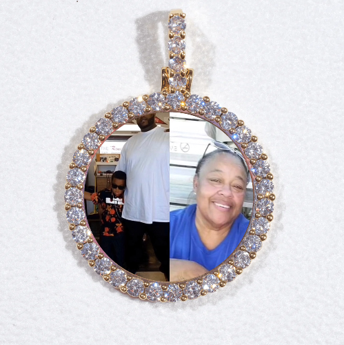 3D CIRCLE CUSTOM PICTURE PENDANT SMALL SIZE
