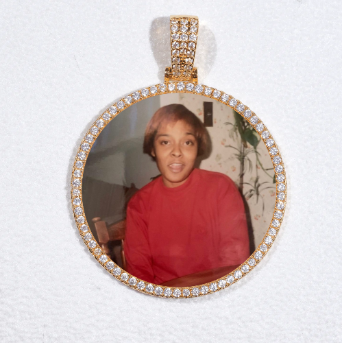 MEDIUM 3D CIRCLE CUSTOM PICTURE PENDANT