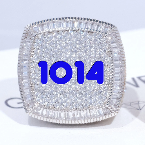 CUSTOM LETTER 3D ICED RING