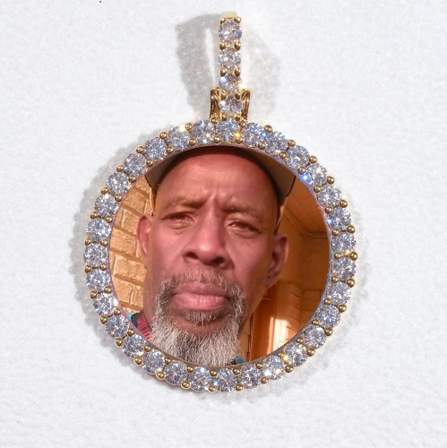 3D CIRCLE CUSTOM PICTURE PENDANT SMALL SIZE