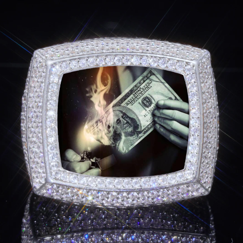 3D CUSTOM PICTURE ICED RING