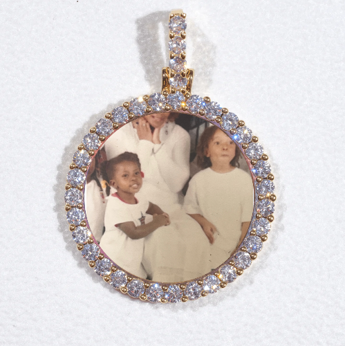 3D CIRCLE CUSTOM PICTURE PENDANT SMALL SIZE