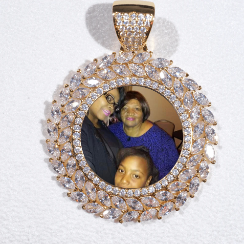 Large 3D Wheat Ear Custom Picture Pendant