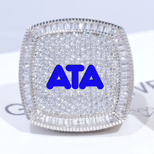 CUSTOM LETTER 3D ICED RING