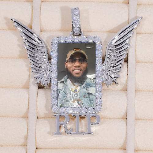 RIP WING 3D CUSTOM PICTURE PENDANT