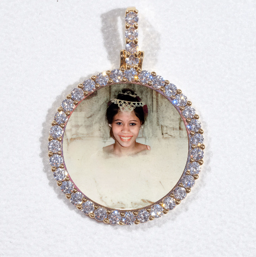 3D CIRCLE CUSTOM PICTURE PENDANT SMALL SIZE
