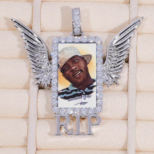 RIP WING 3D CUSTOM PICTURE PENDANT