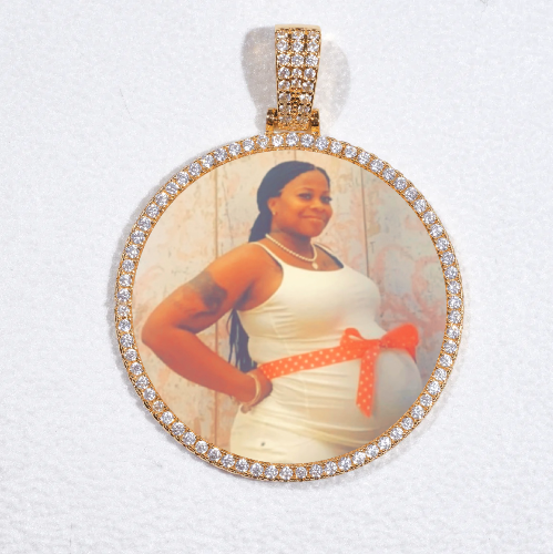 MEDIUM 3D CIRCLE CUSTOM PICTURE PENDANT