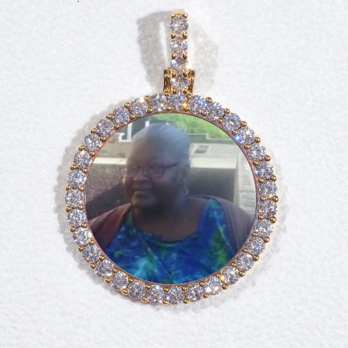 3D CIRCLE CUSTOM PICTURE PENDANT SMALL SIZE