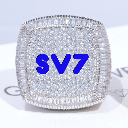 CUSTOM LETTER 3D ICED RING