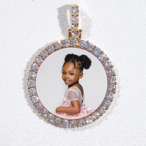 3D CIRCLE CUSTOM PICTURE PENDANT SMALL SIZE
