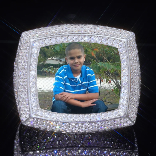 3D CUSTOM PICTURE ICED RING