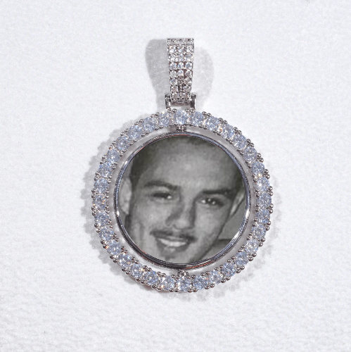 3D Spinning 2-Faced Custom Picture Pendant