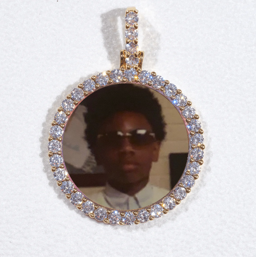 3D CIRCLE CUSTOM PICTURE PENDANT SMALL SIZE