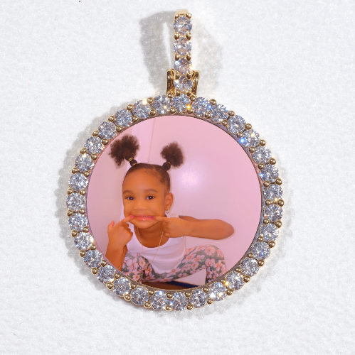 3D CIRCLE CUSTOM PICTURE PENDANT SMALL SIZE
